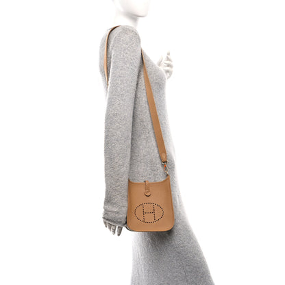 Hermes Taurillon Clemence Evelyne TPM Biscuit 2 of 11