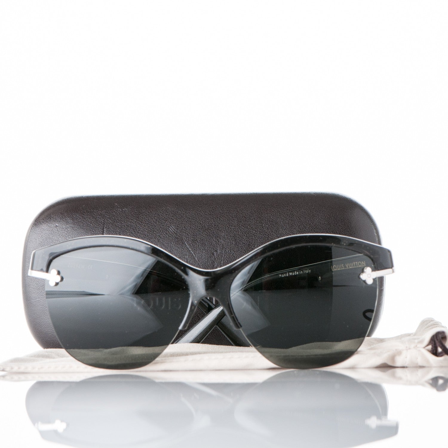Louis Vuitton Violet Sunglasses Z0294W Black Glitter 7 of 7