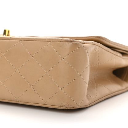 Chanel Lambskin Quilted Medium Double Flap Beige 17 of 17