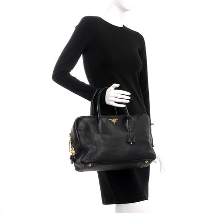 Prada Vitello Daino Shoulder Bag Nero Black 3 of 9