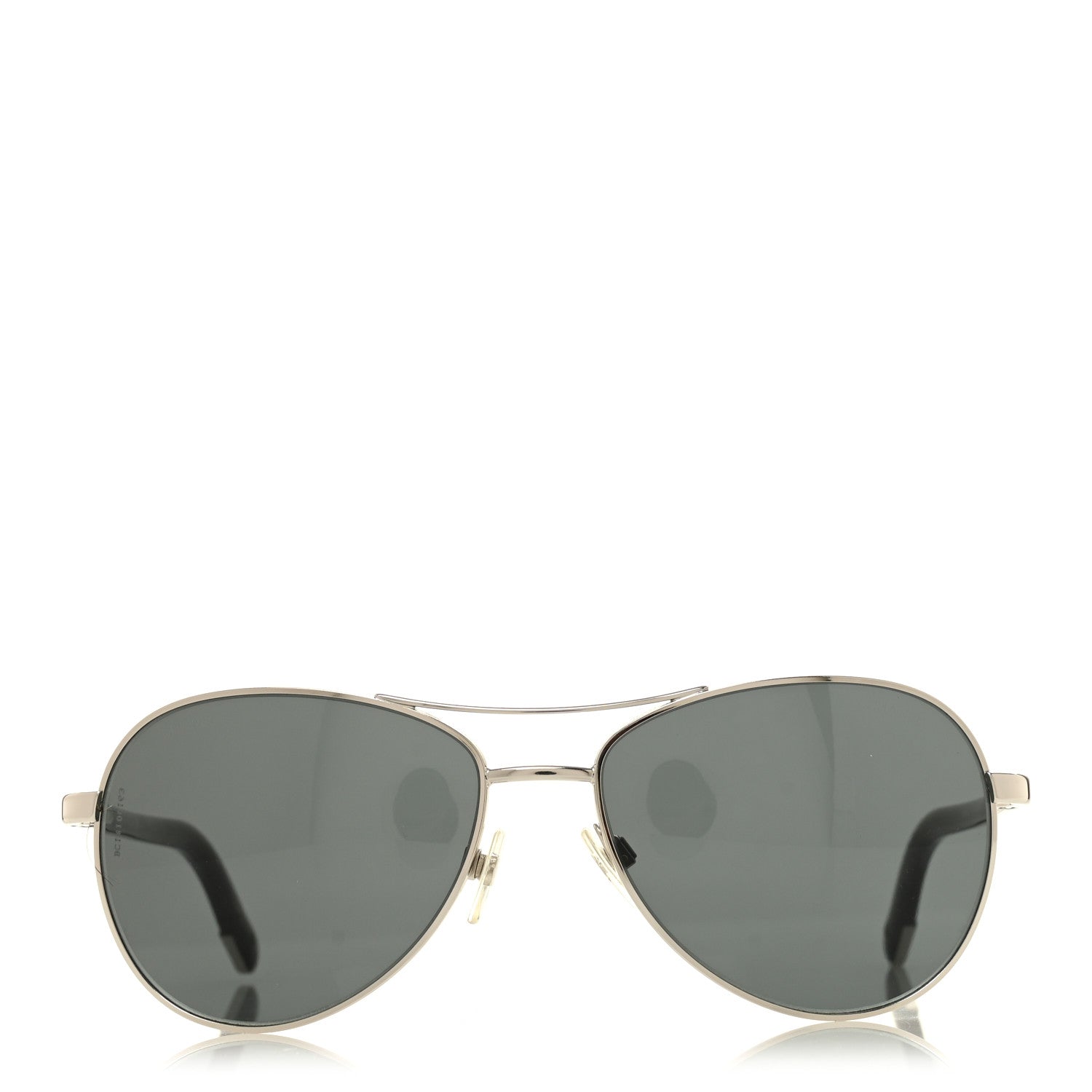 Chanel Pilot Aviator Sunglasses 4201 Silver 2 of 8