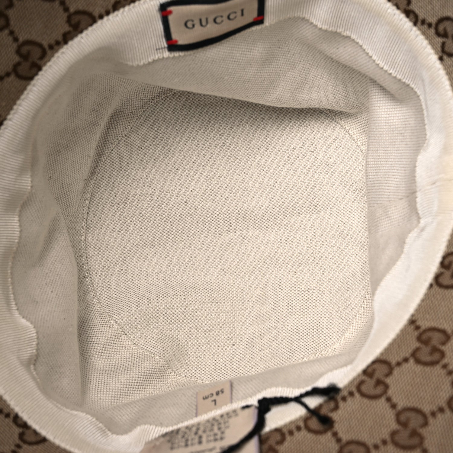 Gucci Monogram Wide Brim Hat L Beige 7 of 10