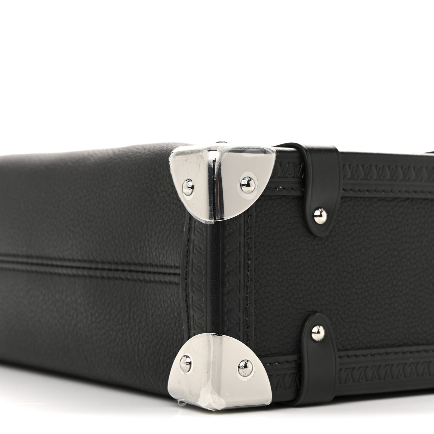 Calfskin Side Trunk MM Black