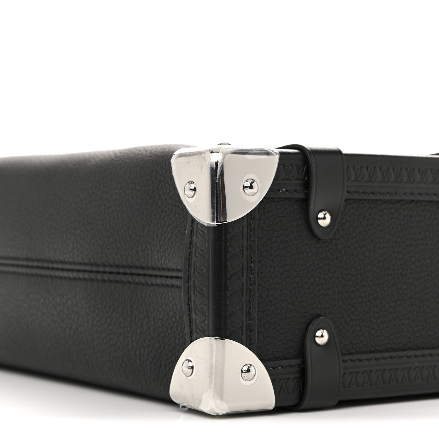 Louis Vuitton Calfskin Side Trunk MM Black 9 of 10