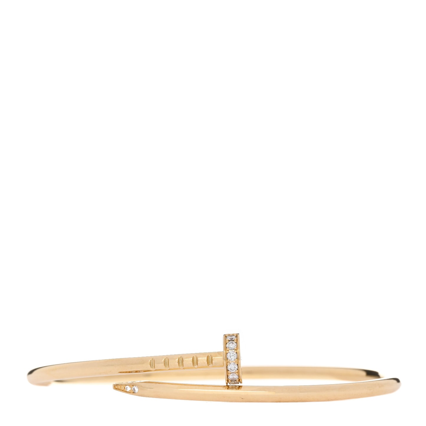 18K Yellow Gold Diamond Small Juste Un Clou Bracelet 15