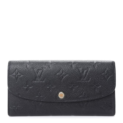 Louis Vuitton Empreinte Emilie Wallet Black Dune 1 of 10