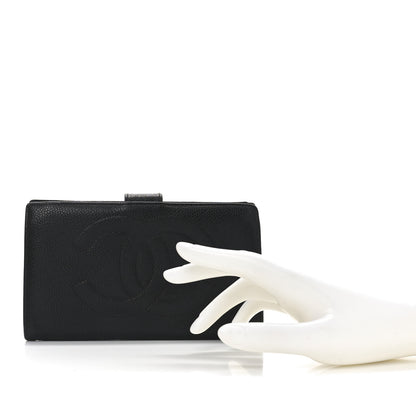 Chanel Caviar Timeless CC French Wallet Black 2 of 8