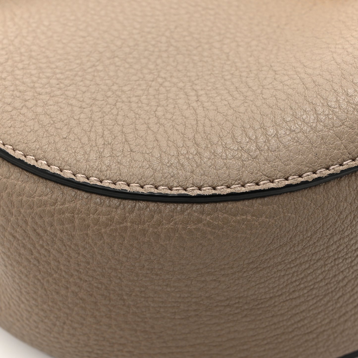 Grained Lambskin Mini Drew Shoulder Bag Motty Grey