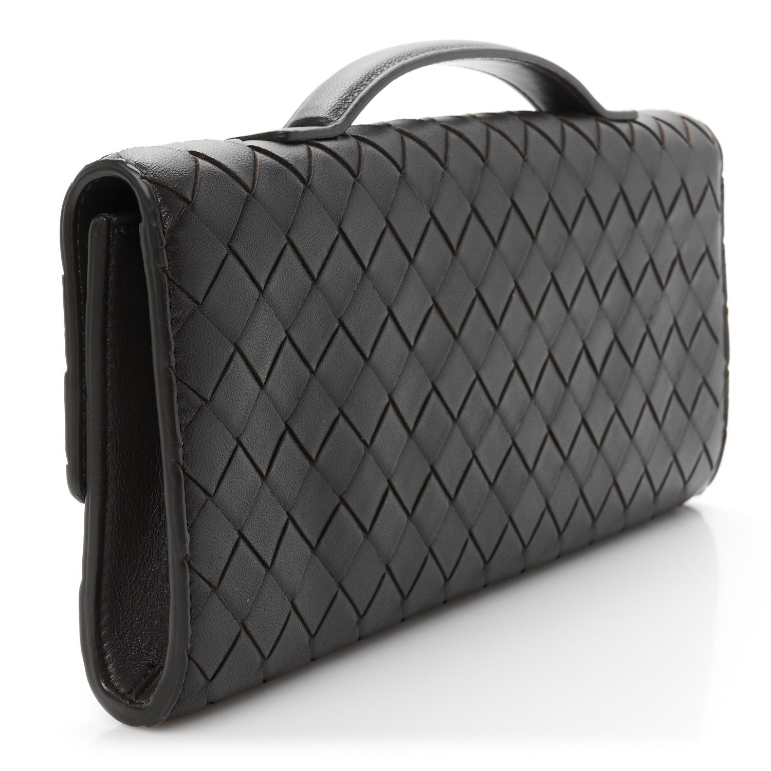 Bottega Veneta Nappa Intrecciato Long Andiamo Top Handle Clutch Fondant 3 of 8