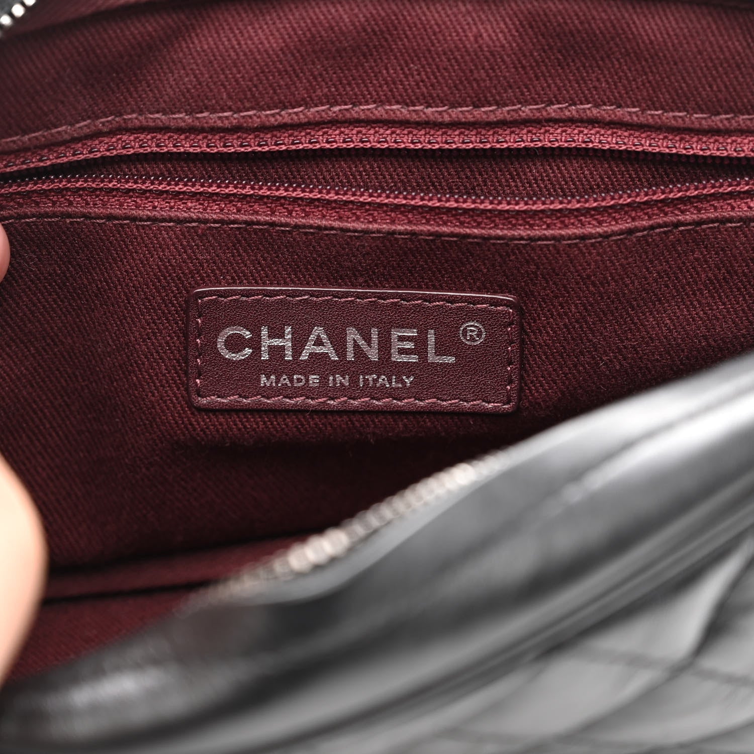 Chanel Aged Calfskin Quilted Small Easy Flap Black 6 of 9