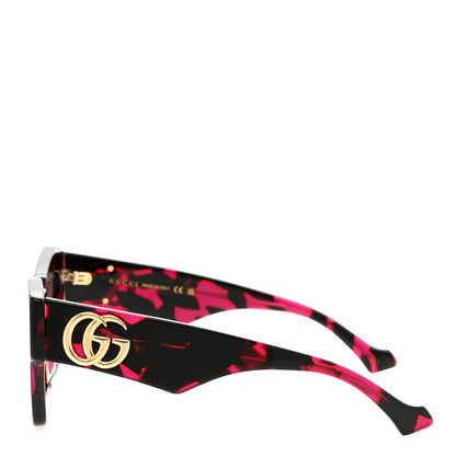 Gucci Acetate Square Frame Sunglasses GG1422S Pink Black 3 of 8