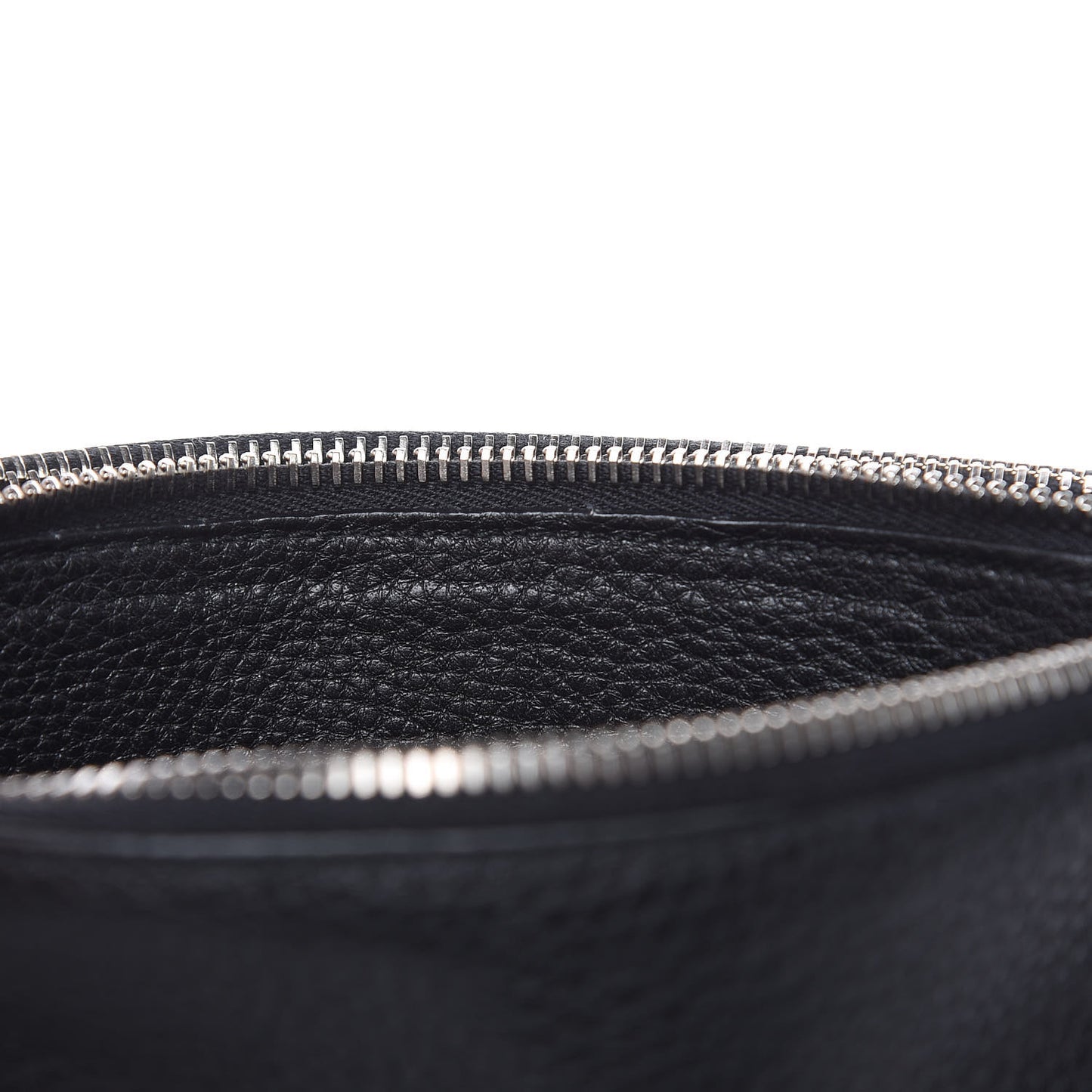 Vitello Phenix Double Zip Crossbody Bag Black