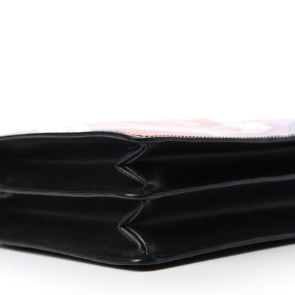 Prada Saffiano Lipstick Print Shoulder Bag Black Multicolor 6 of 9