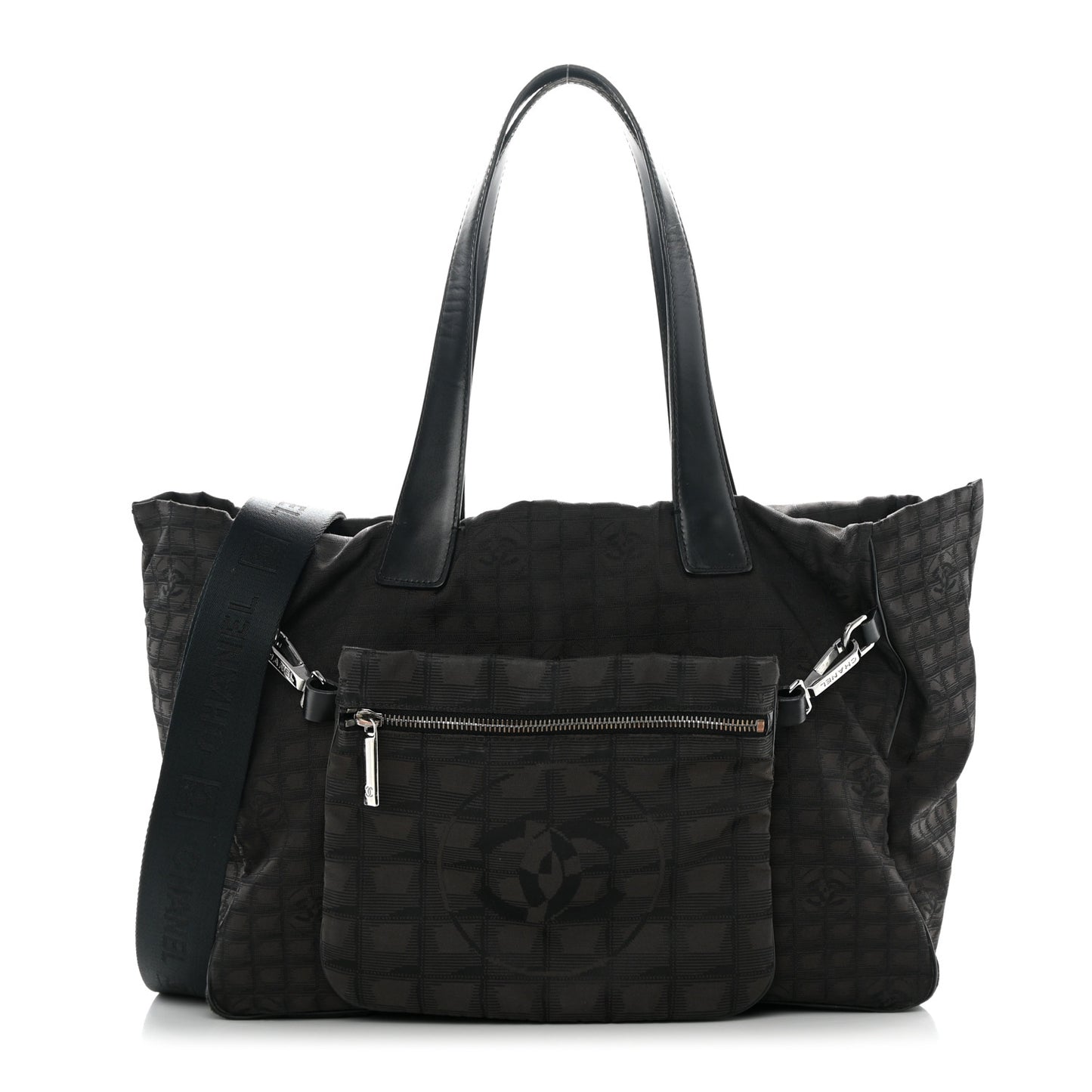 Nylon Travel Convertible Tote Black