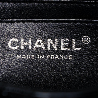 Chanel Distressed Patent Quilted Jumbo Single Flap Black 5 of 8