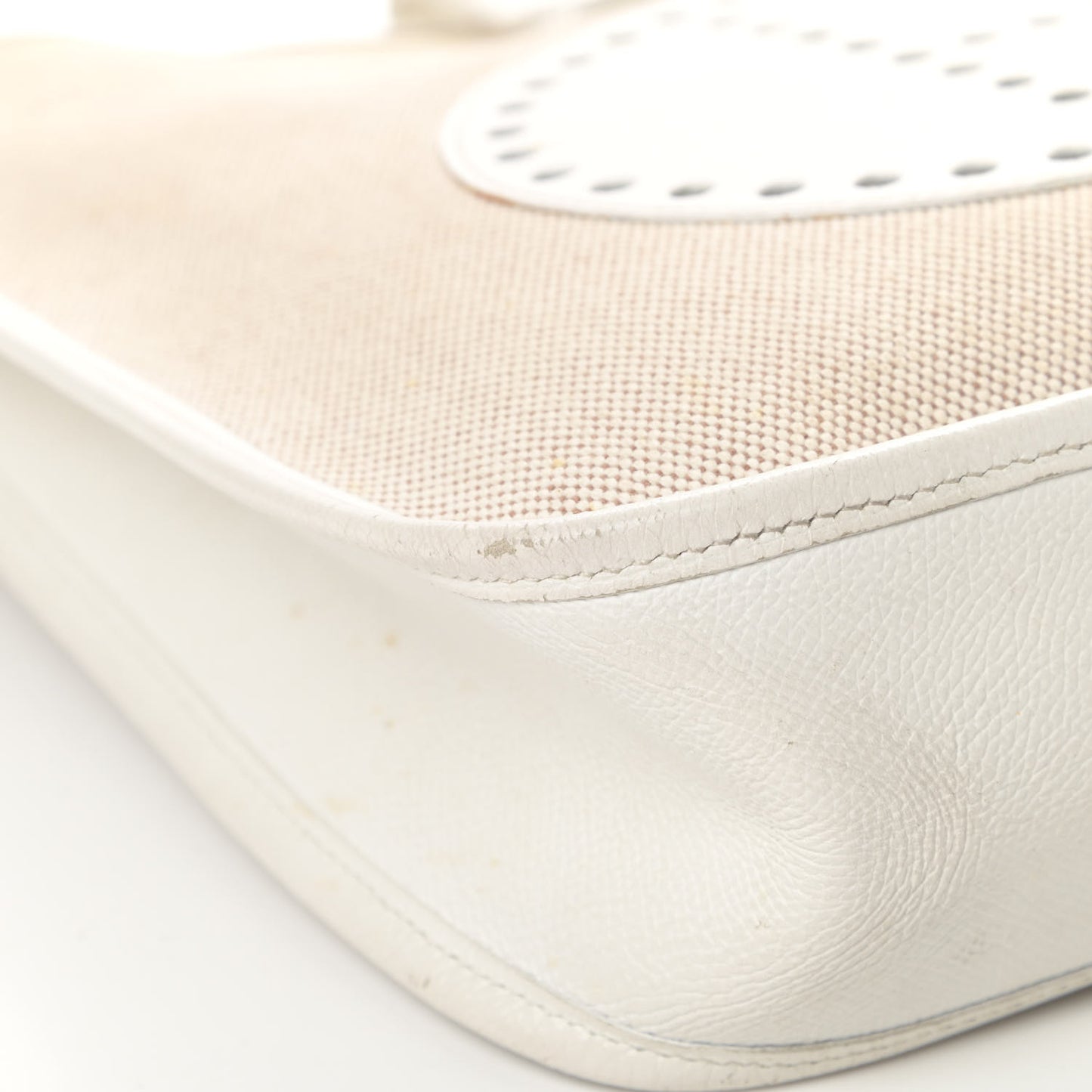 Toile Taurillon Clemence Evelyne PM Blanc White