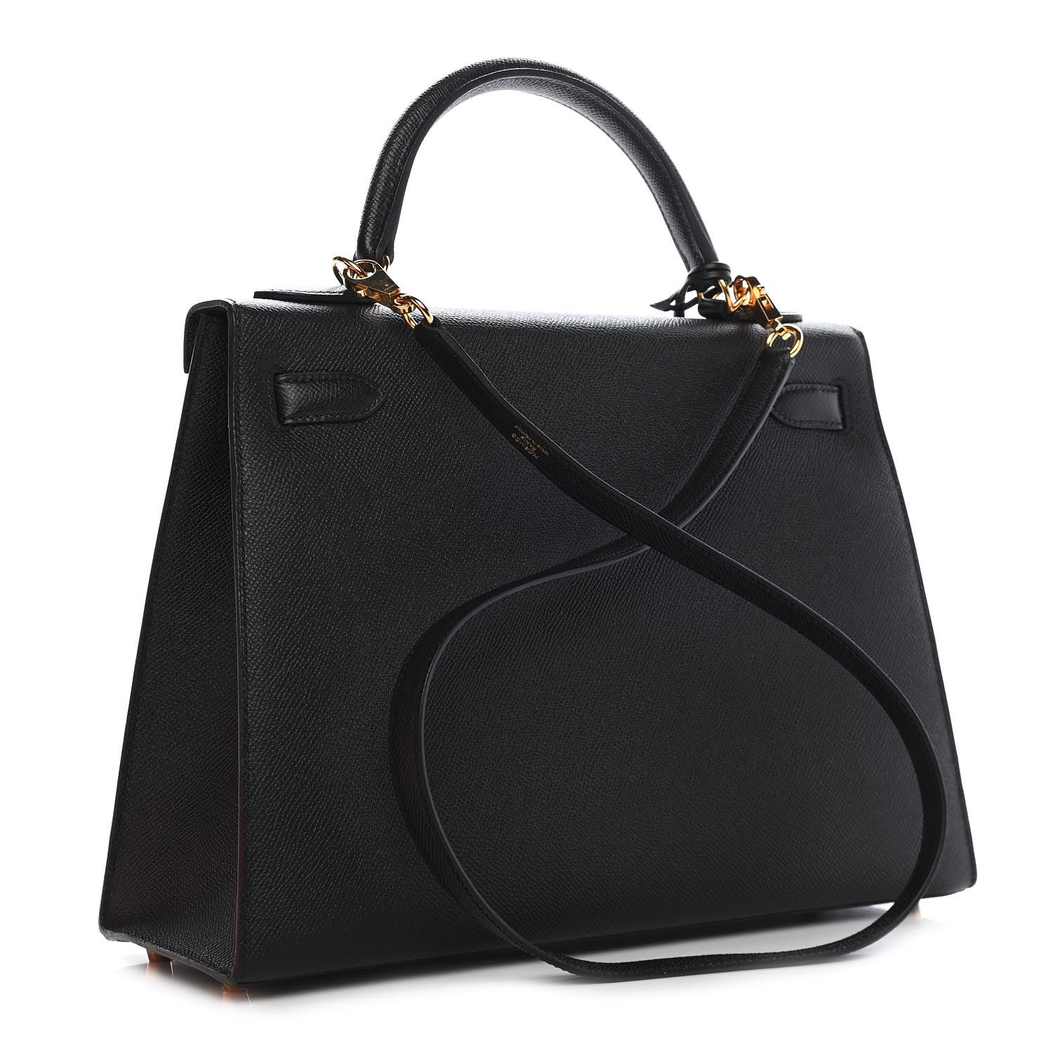 Hermes Epsom Kelly Sellier 32 Black 2 of 9