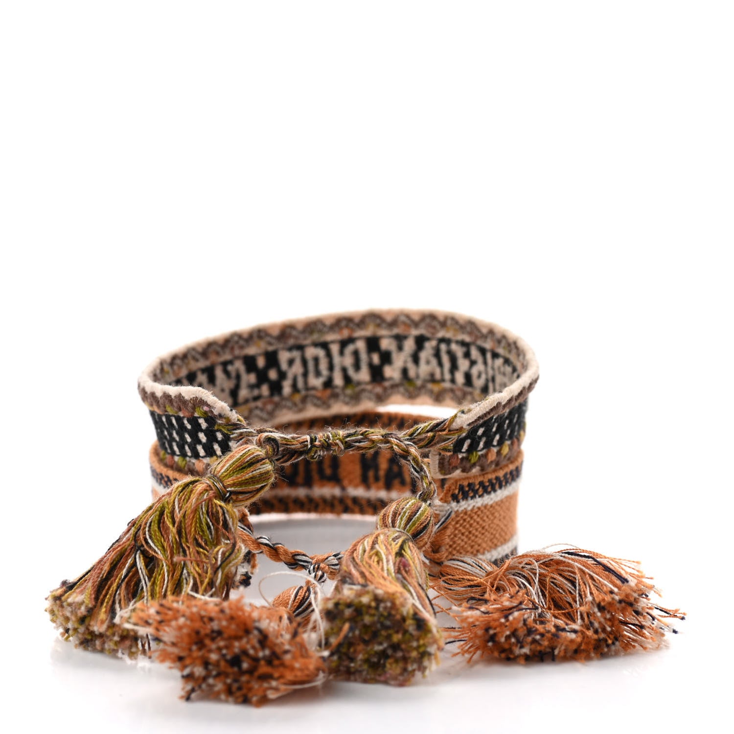 Christian Dior Woven Cotton J'Adior Friendship Bracelet Set 2 of 2