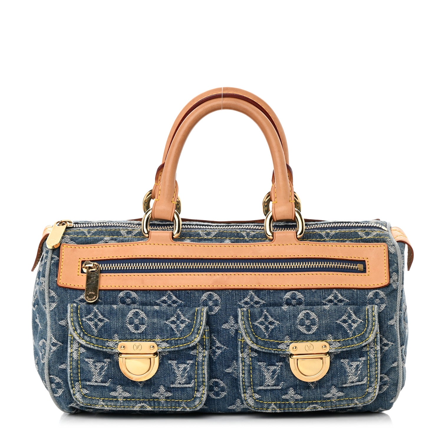 Louis Vuitton Monogram Denim Neo Speedy Blue 1 of 14