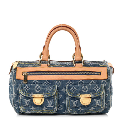 Louis Vuitton Monogram Denim Neo Speedy Blue 1 of 14