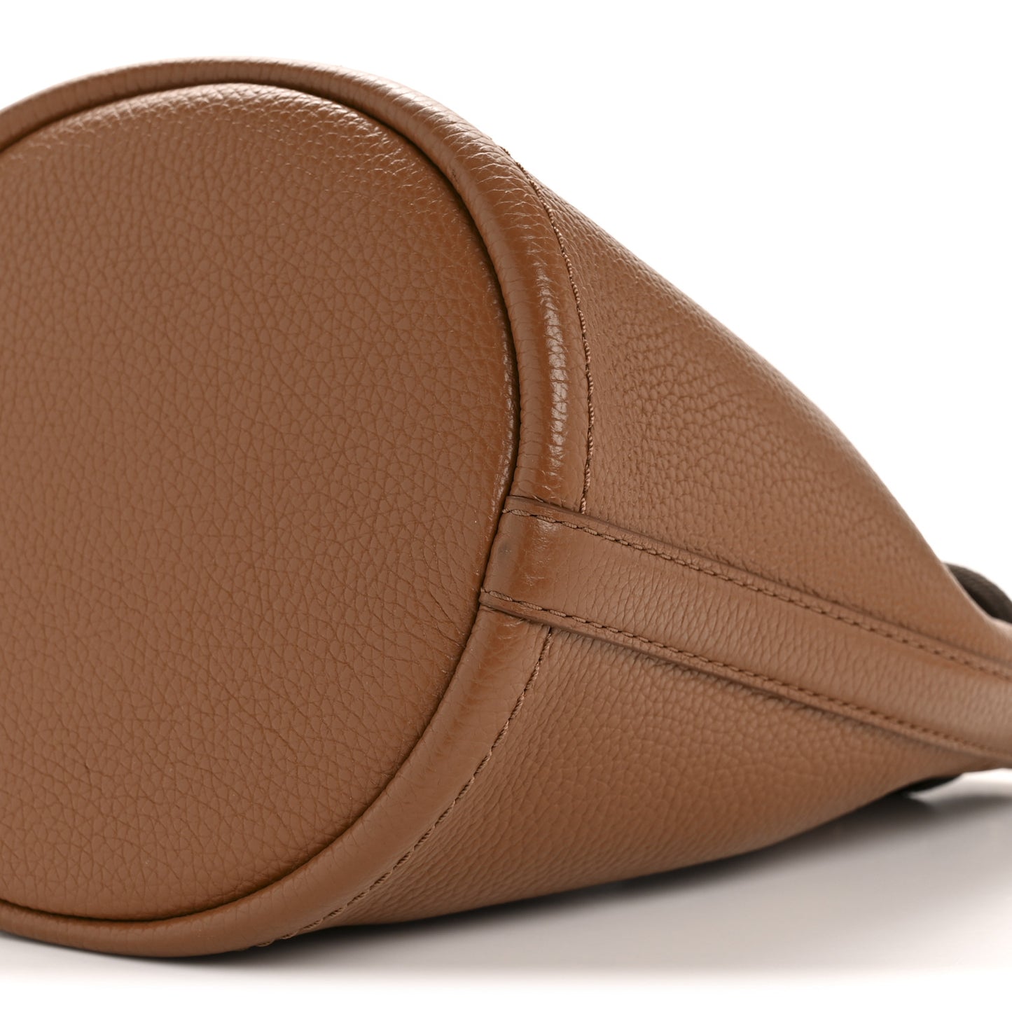 Grained Calfskin Mini The Bucket Bag Argan Oil
