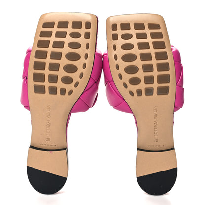 Bottega Veneta Nappa Maxi Intrecciato Lido Flat Sandals 39 Hollyhock 5 of 8