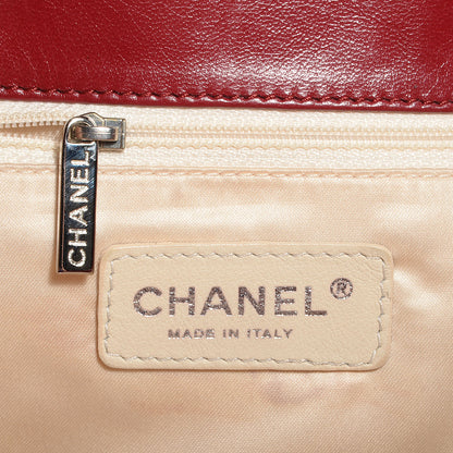 Chanel Lambskin Quilted North South Large Tote Red 6 of 8
