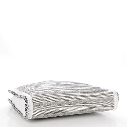 Stella McCartney Woven Moire Falabella Tote Pure White 4 of 10