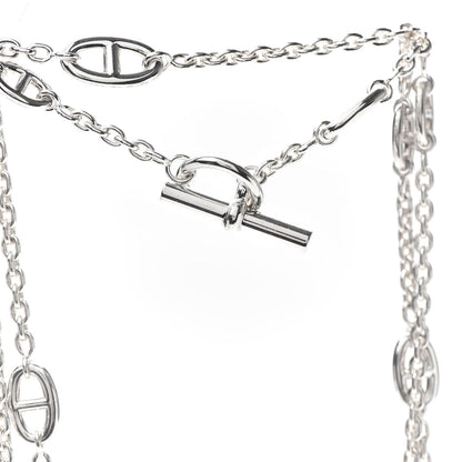 Hermes Sterling Silver Farandole Necklace 120 4 of 6