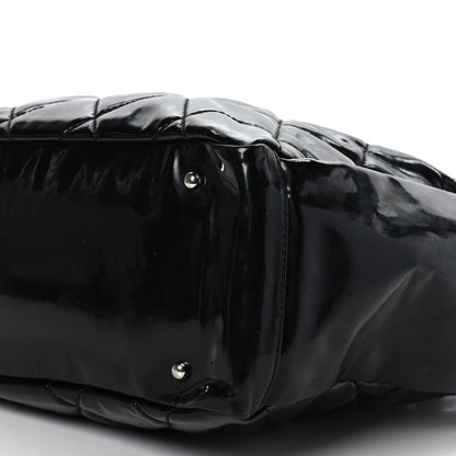 Chanel Vinyl Quilted Large Paris Biarritz Tote Black 12 of 17