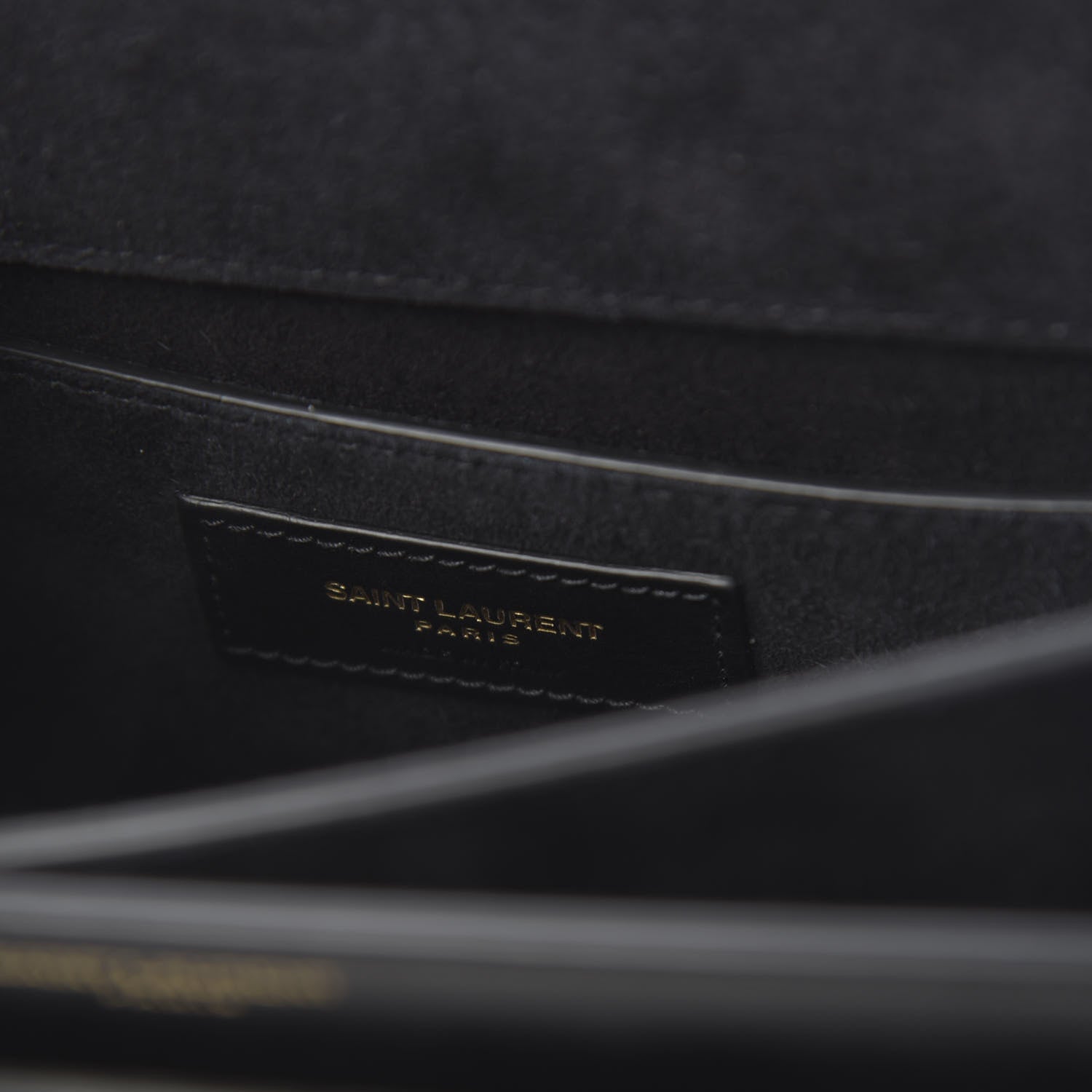 Saint Laurent Grained Calfskin Rock Star Patchwork Medium Monogram Sunset Black 6 of 11