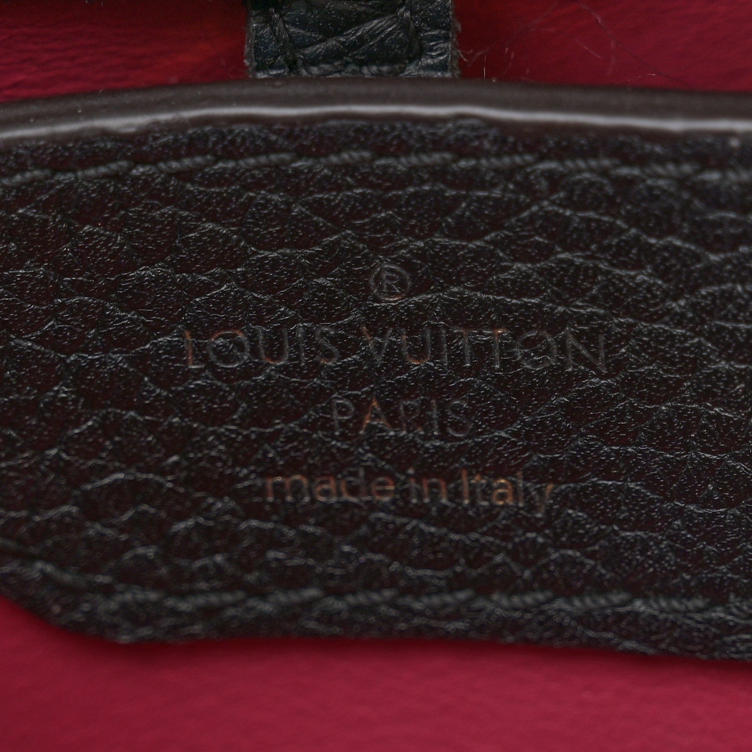 Louis Vuitton Taurillon Capucines BB Black 6 of 12