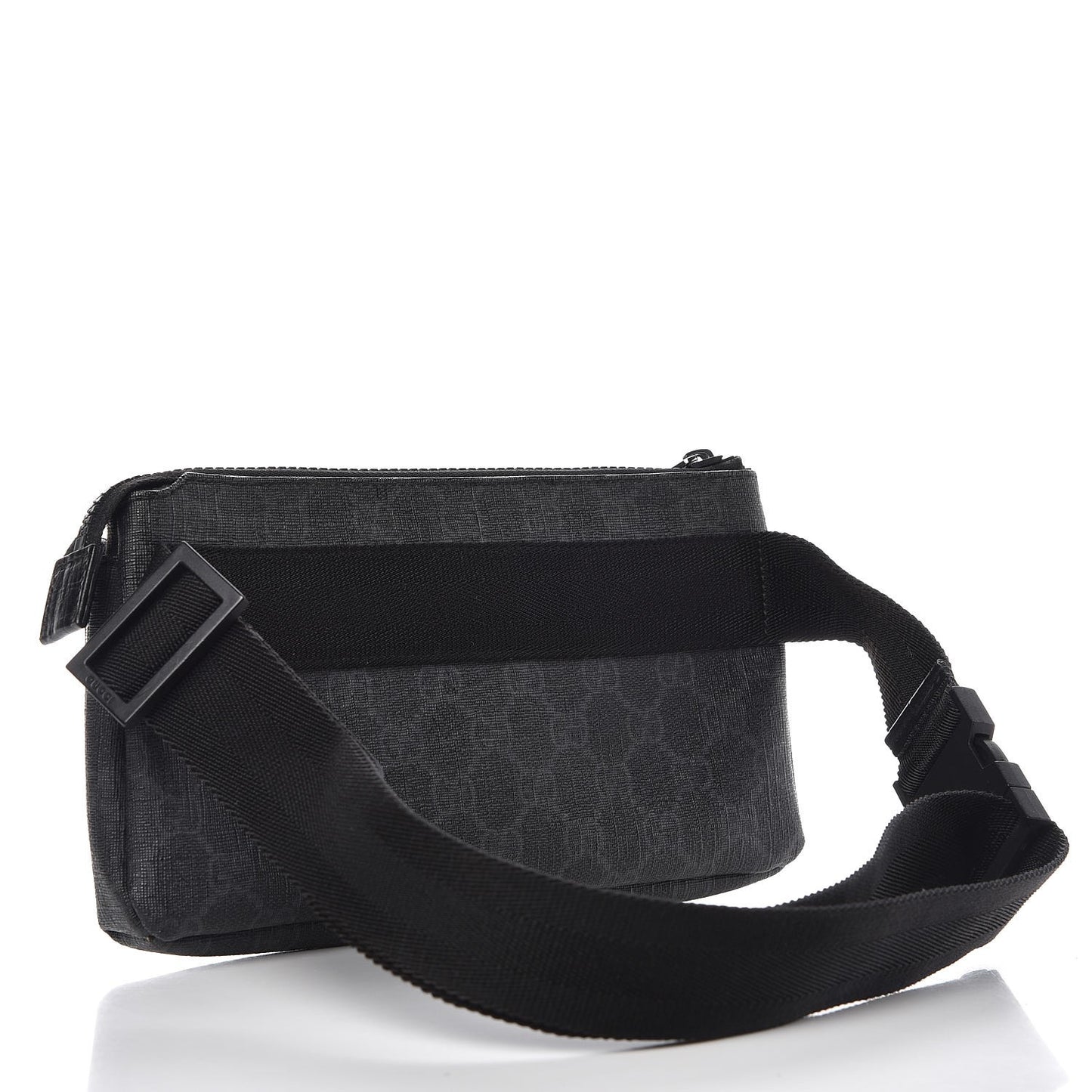 GG Plus Monogram Waist Belt Bag Black