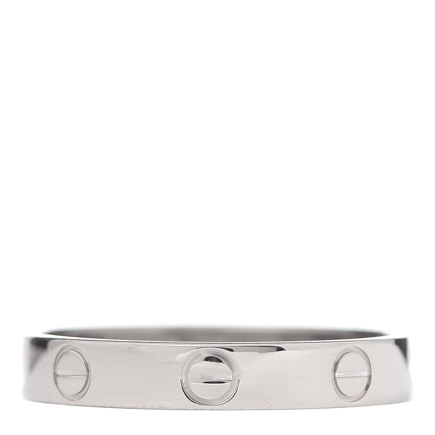 18K White Gold 3.5mm LOVE Wedding Band Ring 58 8.25