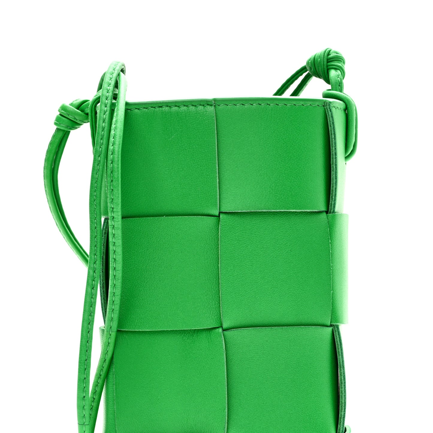 Nappa Maxi Intrecciato Phone Pouch Parakeet