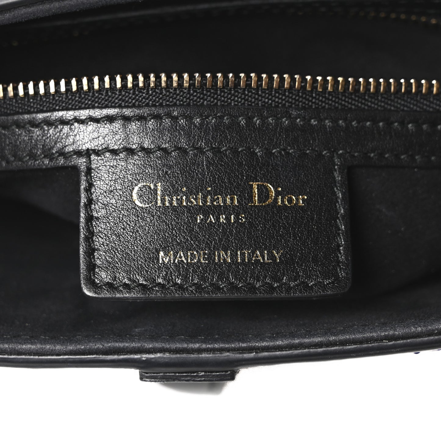 Calfskin Embroidered Kaleidiorscopic Saddle Bag Multicolor