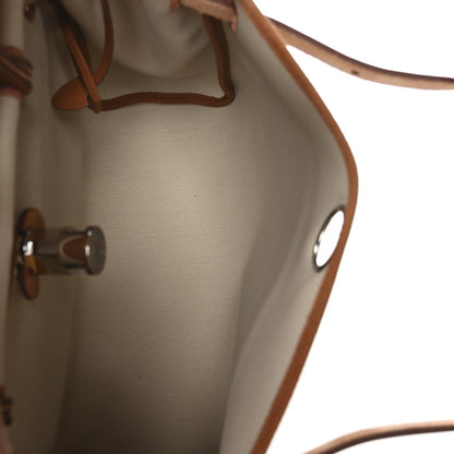 Hermes Military Toile Vache Hunter Herbag Zip Retourne 31 PM Beton Fauve 6 of 11