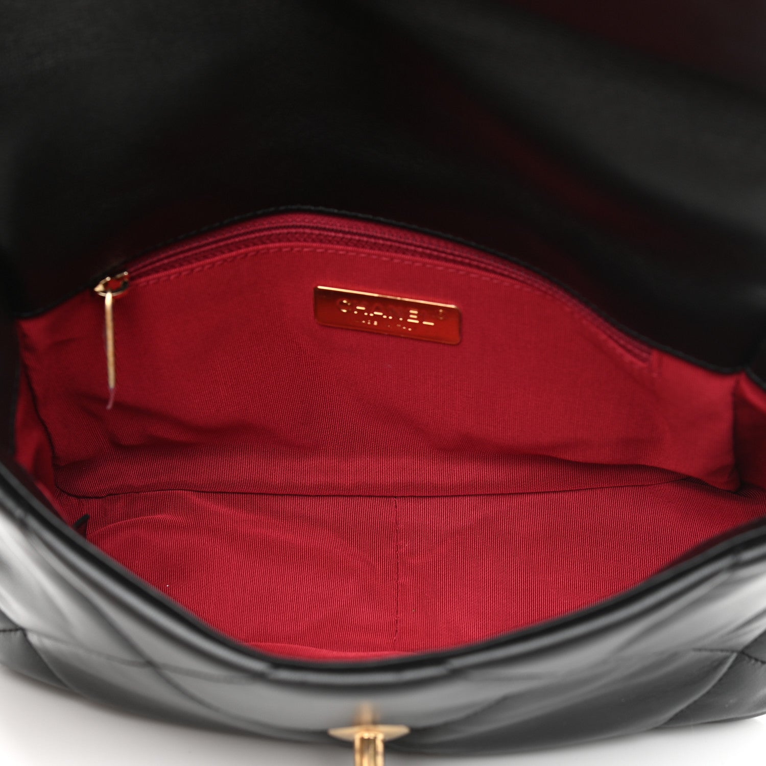 Chanel Goatskin Quilted Medium Chanel 19 Flap Black 5 of 9