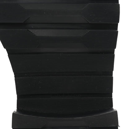 Chanel Shiny Lambskin Quilted Lace Up Combat Boots 37 Black 7 of 10