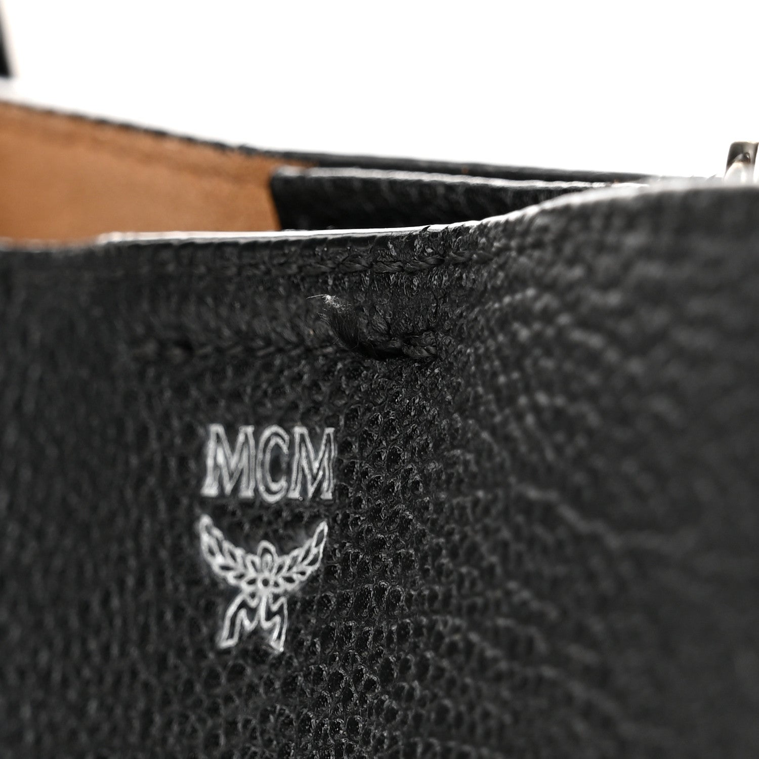 MCM Grained Calfskin Visetos Medium Sarah Hobo Black 11 of 11