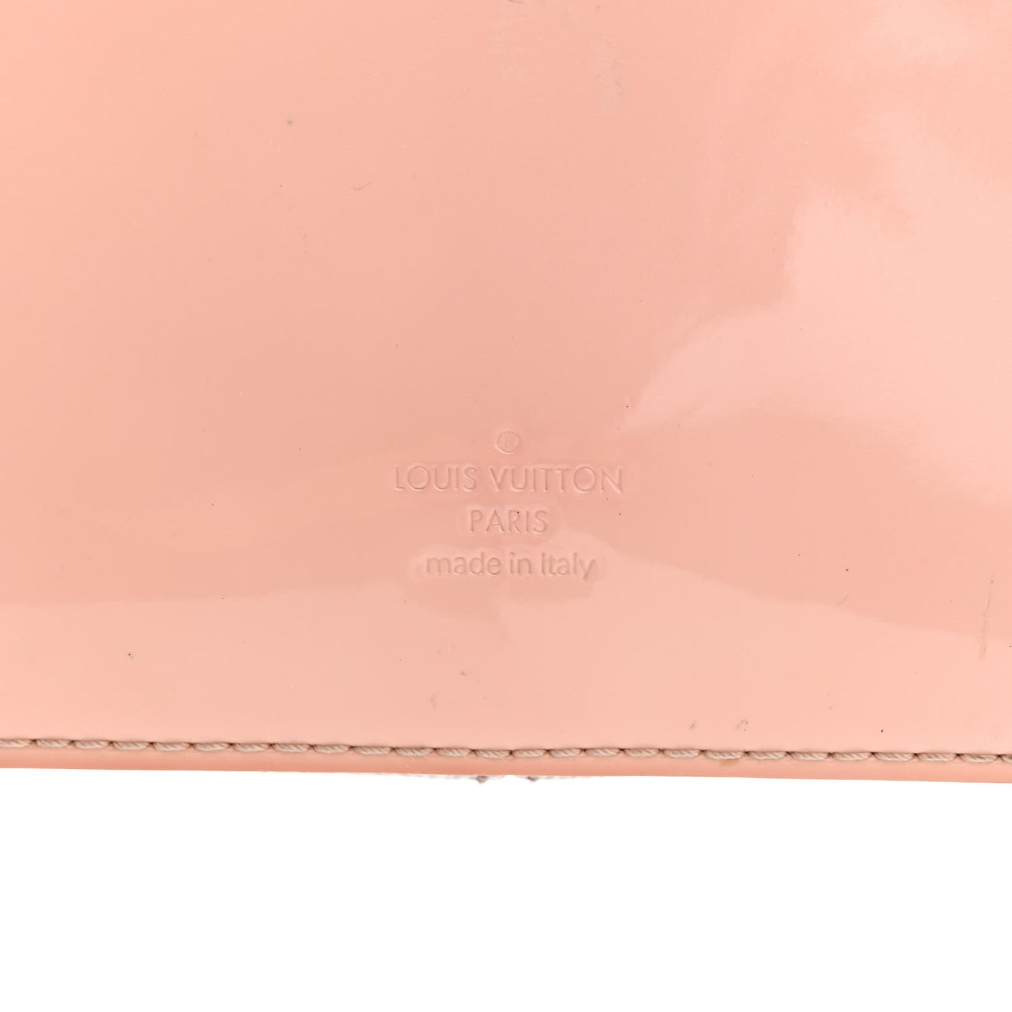 Patent Calfskin Monogram Cherrywood BB Rose Ballerine