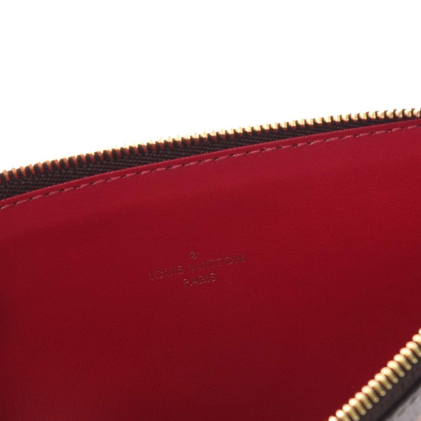 Monogram Felicie Chain Wallet Zippered Insert Fuchsia