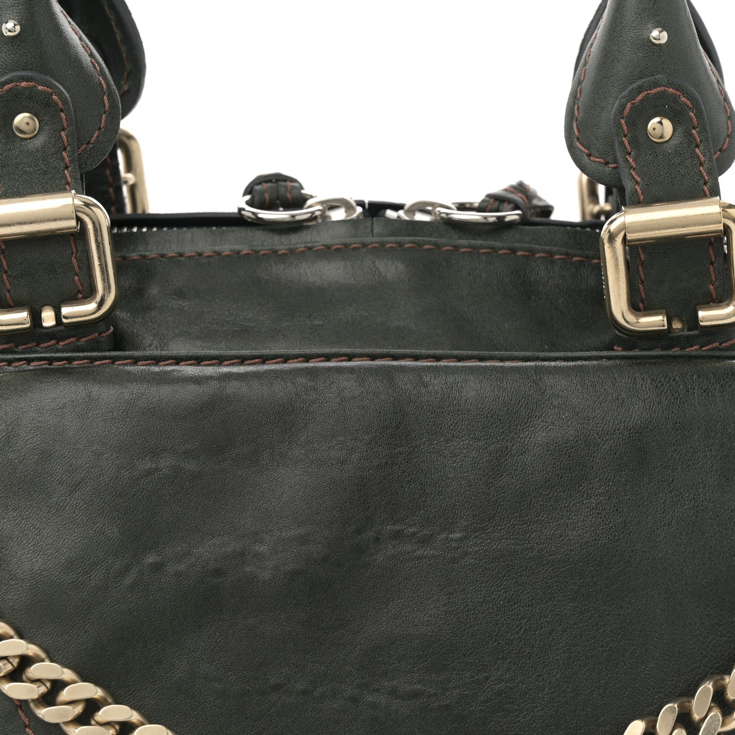 Chloe Calfskin Medium Paddington Capsule Satchel Laurier 8 of 12