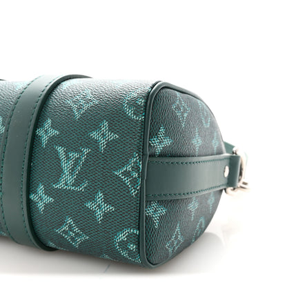 Louis Vuitton Monogram Heritage Keepall Bandouliere 25 Green 9 of 10