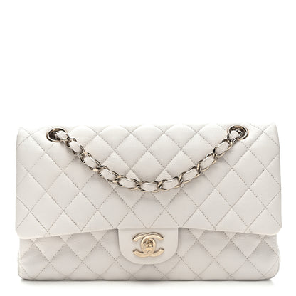 Chanel Caviar Quilted Medium Double Flap White 1 of 9