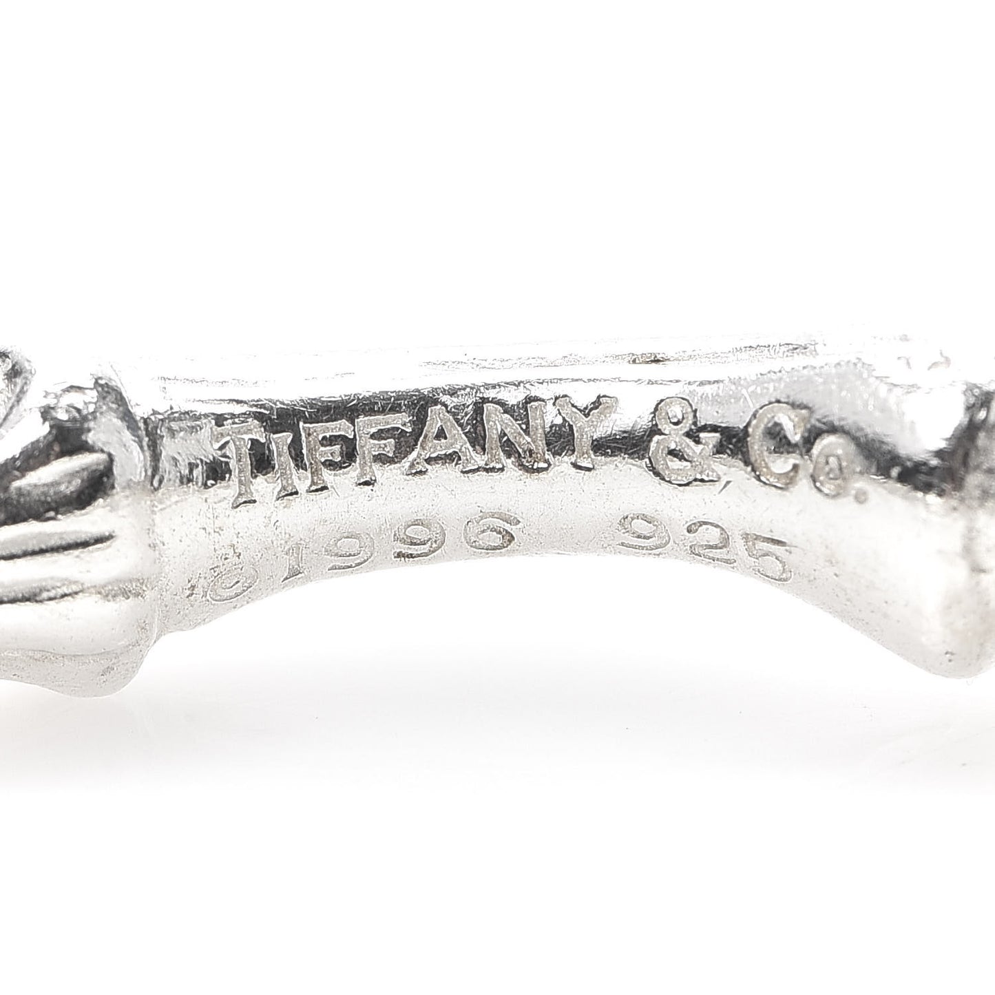 Sterling Silver Nature Bamboo Bangle Bracelet