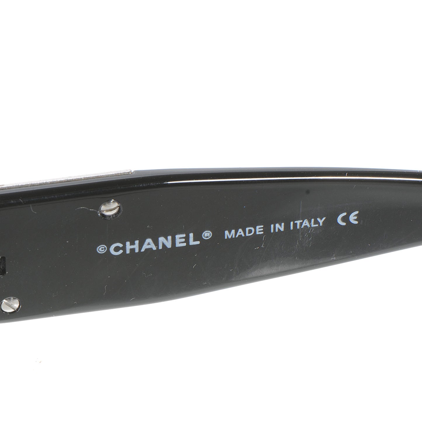 Crystal CC Logo Sunglasses 4095 B Black