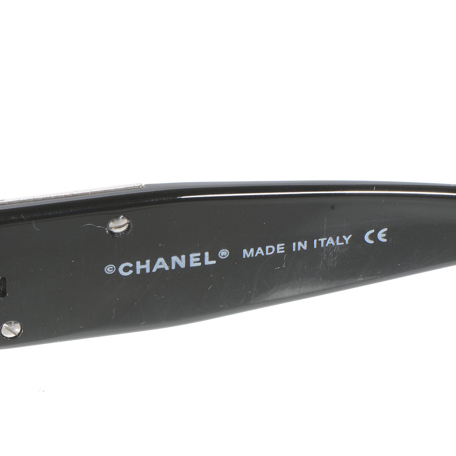 Chanel Crystal CC Logo Sunglasses 4095 B Black 5 of 5