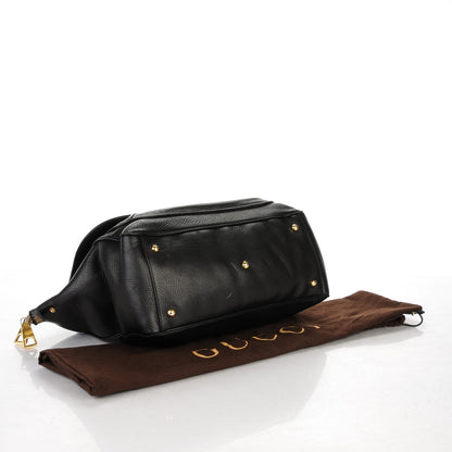 Gucci Pebbled Calfskin Medium 1973 Top Handle Satchel Black 4 of 11