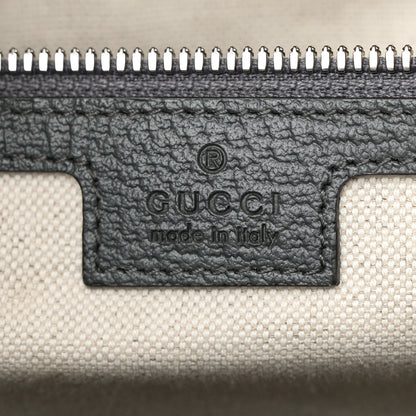 Gucci GG Supreme Monogram Textured Dollar Calfskin Medium Ophidia Tote Grey Black Graphite Grey 6 of 10